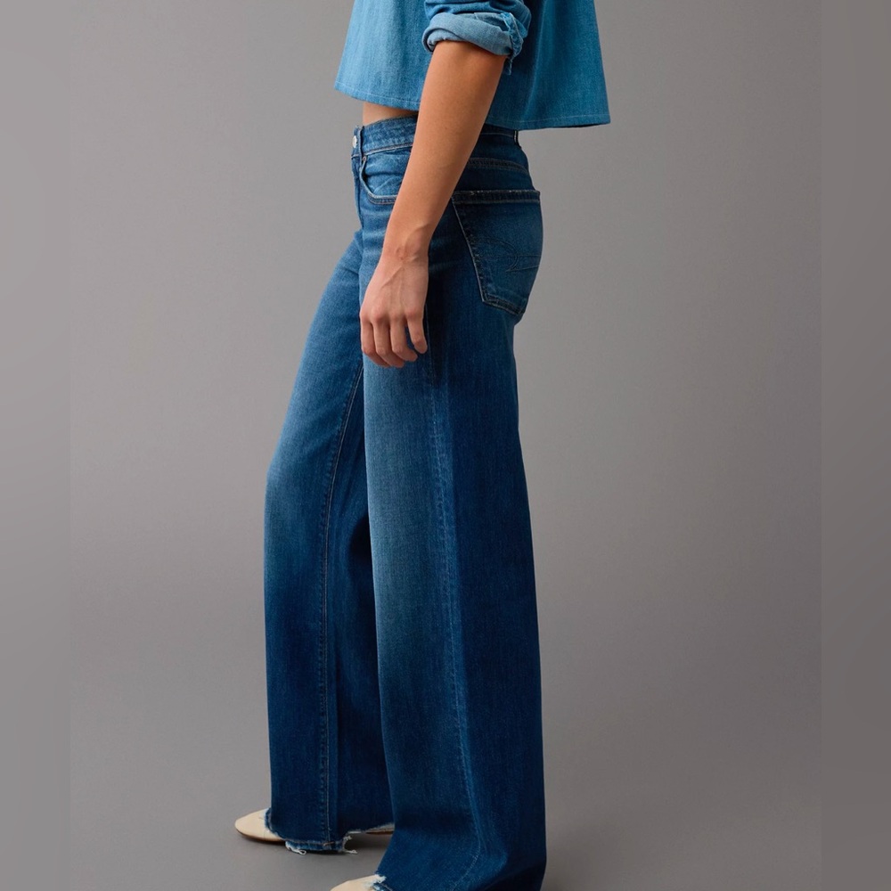 AE Dreamy Drape Low-Rise Baggy Wide-Leg Jean